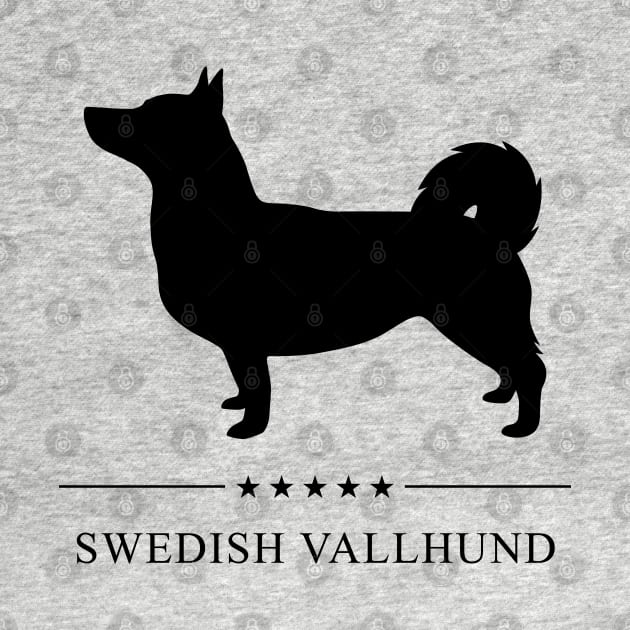 Swedish Vallhund Black Silhouette by millersye